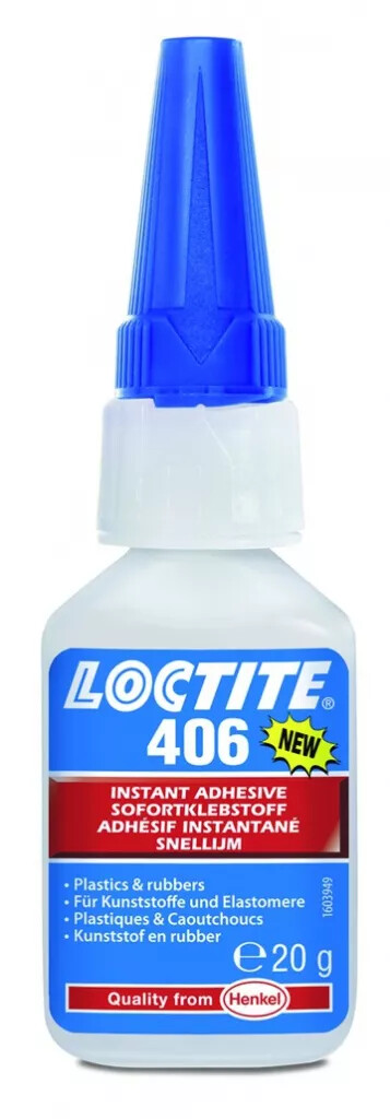 Colle : LOCTITE 406 - plastique et caoutchouc