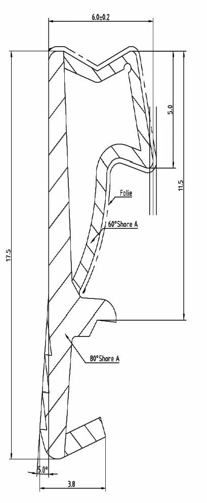 Joint PVC pour fenêtre et porte en bois - Rehau - Largeur rainure 3 mm -  Longueur 75 m