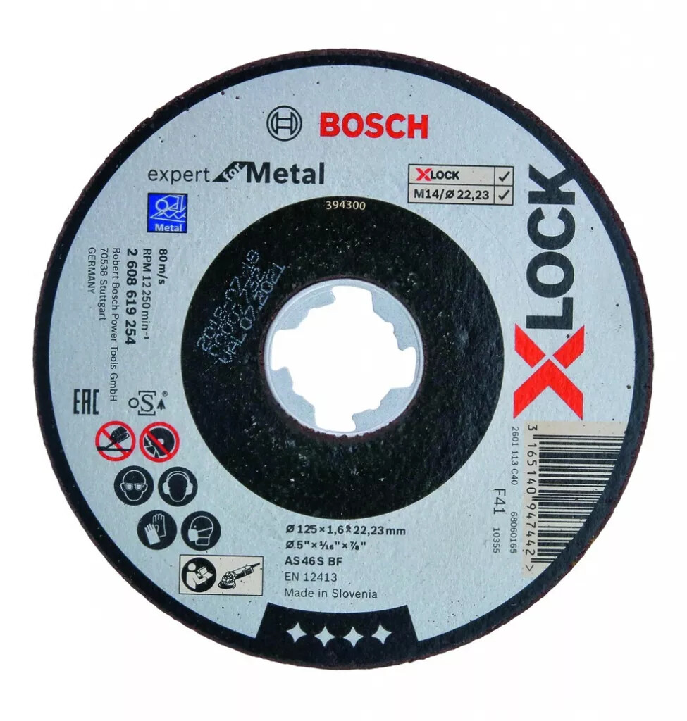 Disque à tronçonner X-Lock acier Bosch