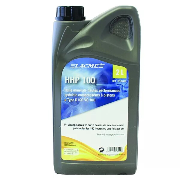 Huile minérale HHP 100 pour compresseur d'air