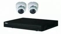 Vidéo surveillance : Kit vidéo IP 2 dômes POE 2MP-1080P