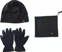 Ensemble bonnet + gants + cache-cou polaire Lebeurre